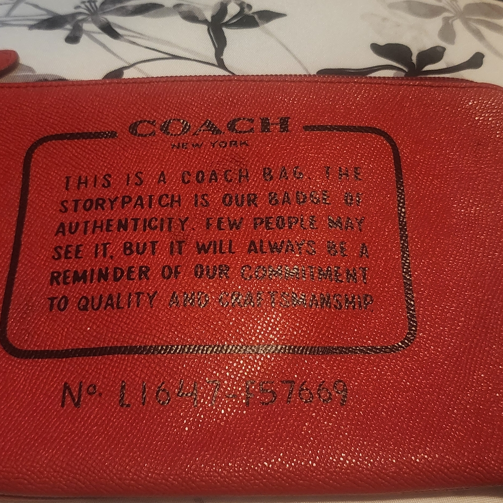 Coach Coated Canvas Storypatch Pouch - Picture 9 of 12